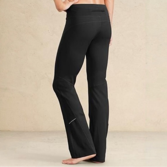 Athleta Black Roundabout Yoga Pants Wide Leg Sz L - Picture 2 of 13